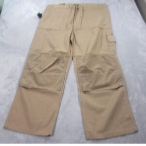 Blaklader Workwear Pants Mens 42x30 Tan Canvas Utility Cargo Carpenter Pockets‎